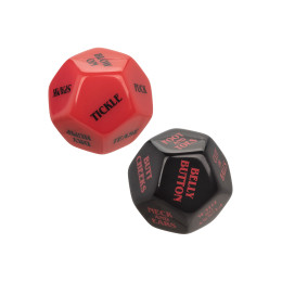 Игральные секс-кубики Roll Play - Naughty Dice Set, красно-черные