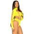 Боді сексуальний Leg Avenue з асиметричним декольте, неоново-жовтий, One Size (207584) – фото 4