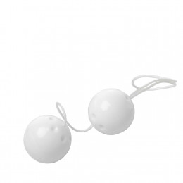 Кульки вагінальні пластикові, білі YAM BALLS – фото