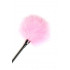 Метелочка из розовых перьев на длинной ручке (34182) – фото 2