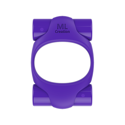 Ерекційне кільце 2 вибропули Power Ring Purple ML Creation (My Love) (30986) – фото 1