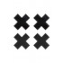 Пэстисы на соски крестики, черные, 2 пары в комплекте (37819) – фото 2
