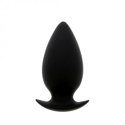 Силиконовая анальная пробка Dream Toys черного цвета (37944) – фото 1