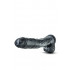 Великий фаллоімітатор на потужній присоску, з мошонкою, чорний, 30 см (37593) – фото 4