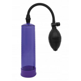 Вакуумна помпа для збільшення пеніса, з грушею, фіолетова, Boss Series 22 см*6,9 см – фото