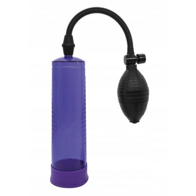 Вакуумная помпа для пениса, с грушей, фиолетовая, Boss Series 22 см*6,9 см (37613) – фото 1
