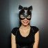 Маска кішки БДСМ, щільна, чорна, з глянцевої шкіри NO TABOO (27915) – фото 4