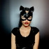 Маска кішки БДСМ, щільна, чорна, з глянцевої шкіри NO TABOO (27915) – фото 5