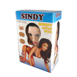 Надувна лялька Sindy 3D з вставкою з кібершкіри і вибростимуляцией – фото