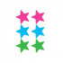 Пэстисы на соски у формі зірок 3 пари в комплекті, неонових кольорів (37826) – фото 2