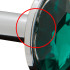 Анальная пробка с круглым зеленым камнем, серебристая, S (37303) – фото 5