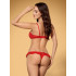 Комплект сексуального белья с оборками и бантами, красный, размер L/XL (37430) – фото 7