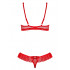Комплект сексуального белья с оборками и бантами, красный, размер L/XL (37430) – фото 5