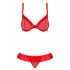 Комплект сексуального белья с оборками и бантами, красный, размер L/XL (37430) – фото 6