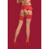 Сексуальні панчохи з широкими червоними гумками, L/XL (36328) – фото 3