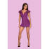 Платье сексуальное с кружевом, фиолетовое, L/XL (39242) – фото 5