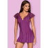 Платье сексуальное с кружевом, фиолетовое, L/XL (39242) – фото 7
