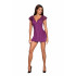 Платье сексуальное с кружевом, фиолетовое, L/XL (39242) – фото 9