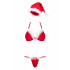 Комплект білизни в новорічному стилі, червоний, S/M (39226) – фото 3