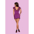 Платье сексуальное с кружевом, фиолетовое, L/XL (39242) – фото 4