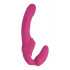 Безремневой страпон с вибрацией, силиконовый, розовый, 12.7 см (38489) – фото 6