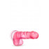 Реалістичний фалоімітатор з присоскою рожевий, 19.6 см х 3.8 см (42027) – фото 5