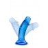 Фалоімітатор реалістичний з присоскою Blush синій, 11.4 см х 3.1 см (42036) – фото 4