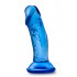 Фалоімітатор реалістичний з присоскою Blush синій, 11.4 см х 3.1 см (42036) – фото 5