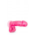 Фаллоимитатор реалистичный с присоской розовый, 17.7 см х 3.8 см (42035) – фото 4