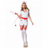 Костюм медсестри білий з червоним поясом, 3 предмета, S/M (33950) – фото 4
