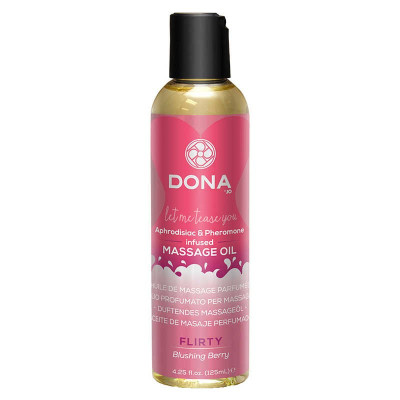 Массажное масло Dona Scented Massage Oil Flirty Aroma Blushing Berry, 110 мл (27940) – фото 1