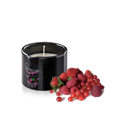 Масажна свічка їстівна з полуничкою, малиною, суницею RED FRUITS, 180 грам (36194) – фото 1