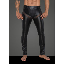 Чоловічі штани вінілові, чорні H059 Noir Handmade L