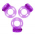 Ерекційне кільце фіолетове з вібрацією 1 шт Pleasure Rings (34360) – фото 3
