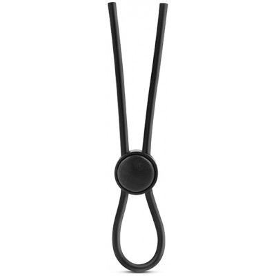 Лассо STAY HARD SILICONE LOOP COCK RING BLACK (33266) – фото 1