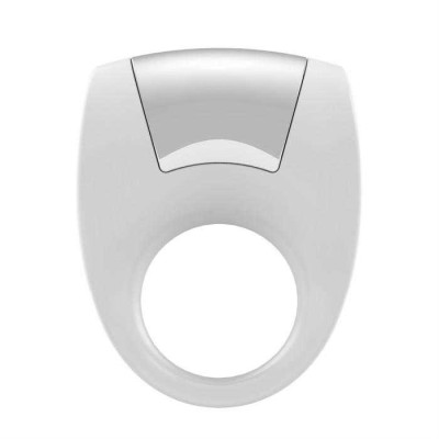 Белое эрекционное кольцо с вибрацией (9832) – фото 1