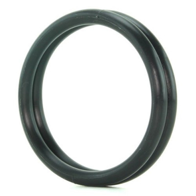 Двойное эрекционное кольцо черного цвета (27015) – фото 1