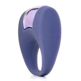 Фиолетовое эрекционное кольцо с вибрацией – фото