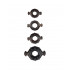 Набор эрекционных колец черного цвета, 4 шт (35647) – фото 7