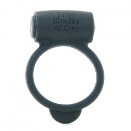Эрекционное кольцо с вибрацией Fifty Shades of Grey, черного цвета – фото
