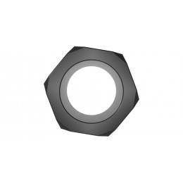 Черное эрекционное кольцо в форме Гайка