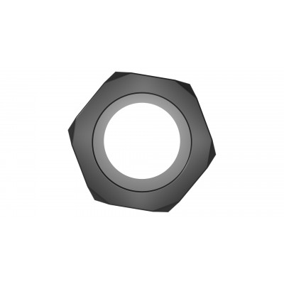 Черное эрекционное кольцо в форме Гайка (29014) – фото 1