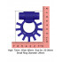 Эрекционное кольцо двойное c вибропулей Super Ring ML Creation (My Love), синее (35120) – фото 4