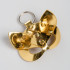 Кожаный брелок БДСМ маска Кошка, золотой (32320) – фото 4