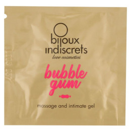 Пробник масло и смазка  2 в 1 с ароматом Bubble gum Bijoux Indiscrets 3 мл