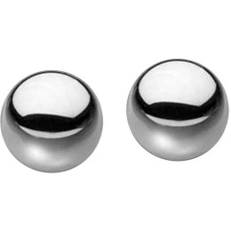 Вагинальные шарики Sex Mischief Steel Balls, серебряные, 2.5 см