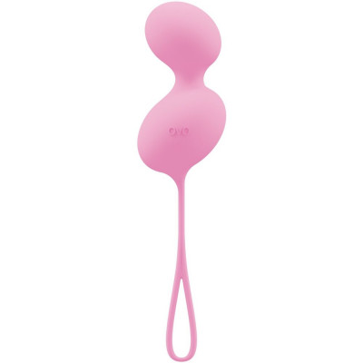 Вагинальные шарики светло-розовые со смещенным центром тяжести OVO L3 (30224) – фото 1