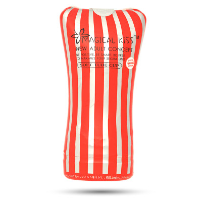 Мастурбатор в колбе красного цвета Magical Kiss Soft Tube Cup (33580) – фото 1