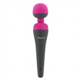 Вибромассажер микрофон, силиконовый, розовый с черным, 19.5 х 4 см – фото