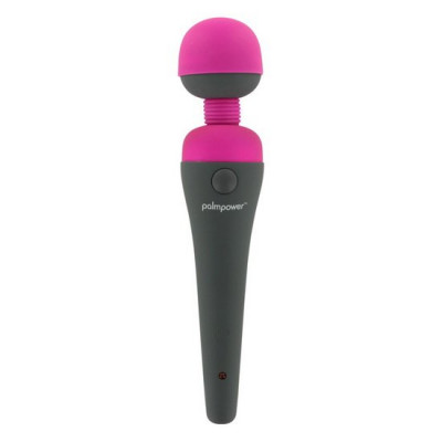 Вібромасажер мікрофон, силіконовий, рожевий з чорним, 19.5 х 4 см (8678) – фото 1
